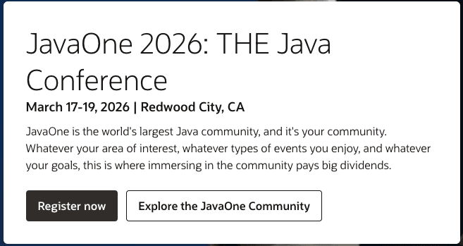 JavaOne 2026 logo